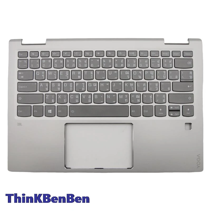 

Тайская Серебряная клавиатура верхний корпус для рук чехол для Lenovo Ideapad Yoga 720 13 13IKB 5CB0N68010