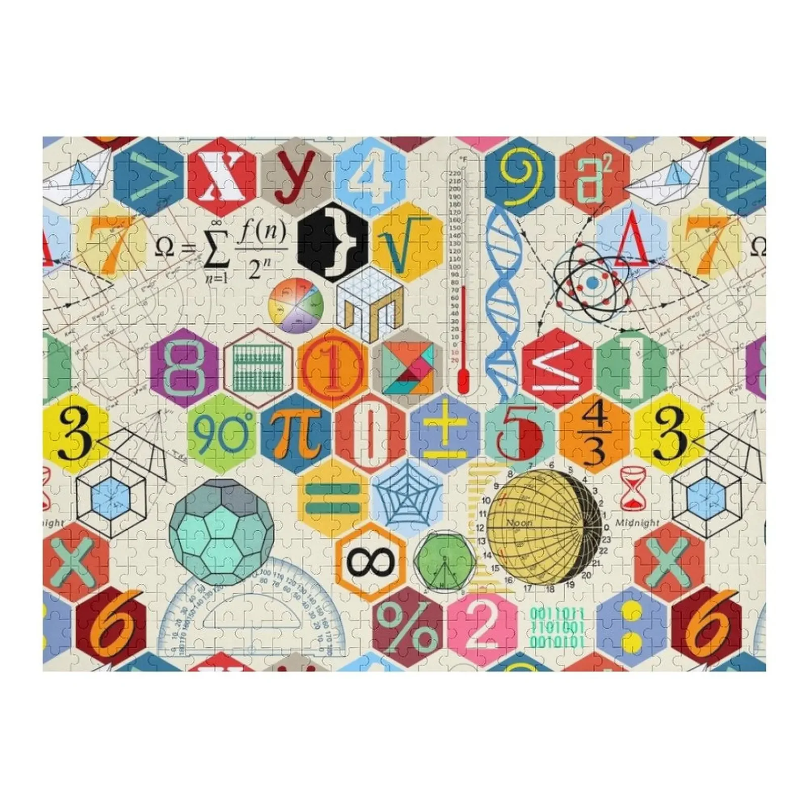 

MATH! Jigsaw Puzzle Personalized Name Wooden Decor Paintings Personalized Toy Wood Photo Personalized Puzzle