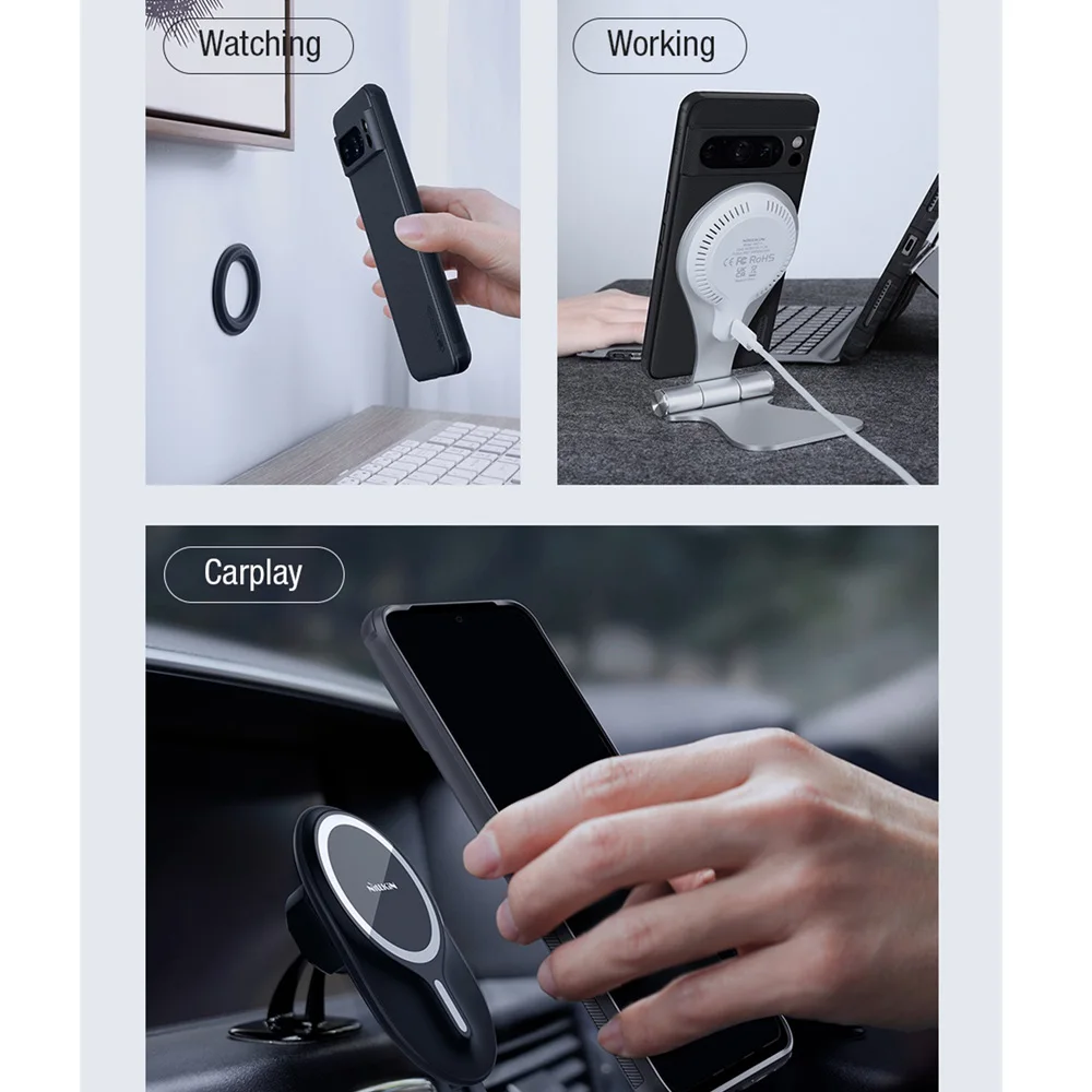 Google Pixel 8 Pro MagSafe携帯ケースNillkin Frosted Shield