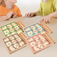 Wooden Sudoku Game Board Math Toy Family Game Number Thinking Game Jiugongge 2