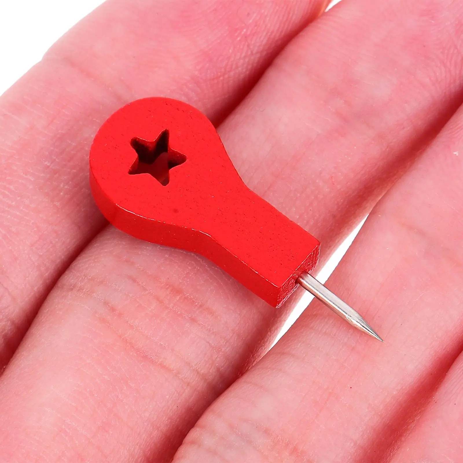 50 Pcs Thumb Wooden Arrow Pins Travel Bulletin Board Christmas Decorative Tacks