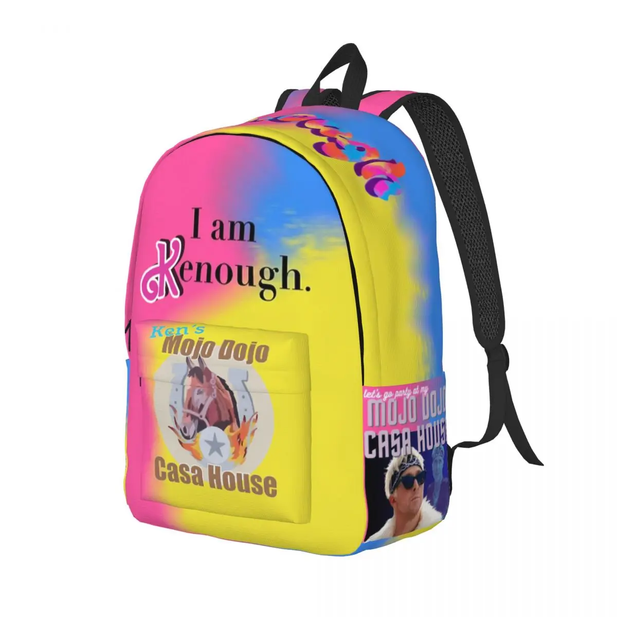 

Ryan Gosling Mojo Dojo Casa House Accessories Backpack for Men Women Casual Work Daypack Kenergy Laptop Shoulder Bag