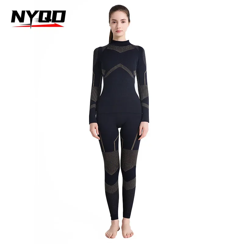 Ski Quick-drying Clothes Intimatesheattech Compression Sweat-wicking Breathable Women's Outdoor Hiking Sportswear Functional