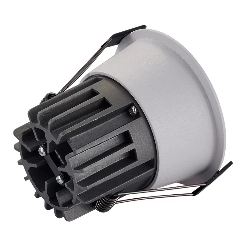 Round Anti-Glare Recessed LED COB Downlight 7W 10W 12W 15W 18W 20W 24W LED aluminum ceiling light AC 110V /220V indoor lighting