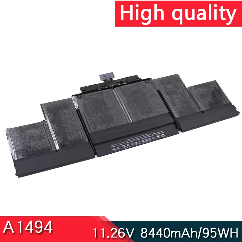 

New A1494 Battery For APPLE MacBook Pro 15" Retina 212 A1398 Late 2013 & Mid 2014 Year ME293 ME294 11.26V 95Wh