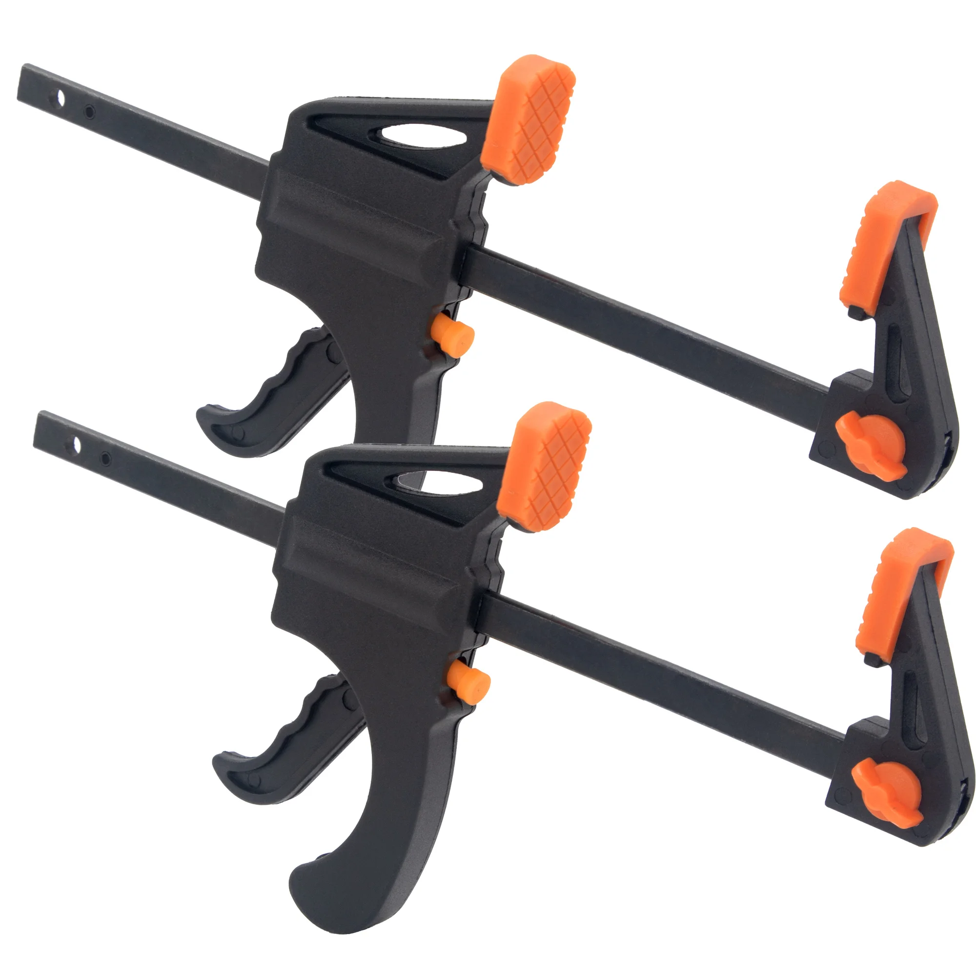 4' Woodworking Clamp 1/2Pcs Set Fixed Type Quick Ratchet Release Speed Extruded Nylon Work Bar Kit Spreader Gadgets DIY Portable