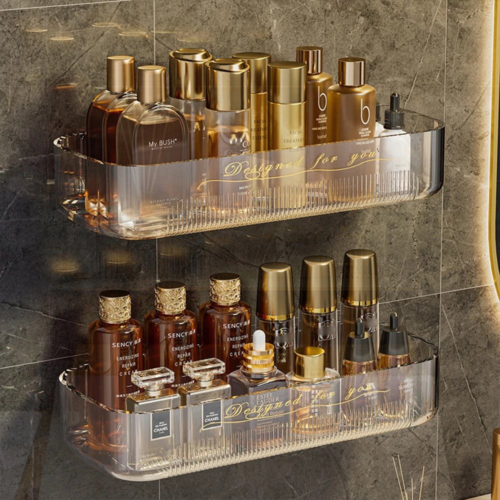 Light Luxury Acrylic Storage Box acrylic storage box 1pc Toilet Washstand Cosmetic Storage Box Bathroom Rack
