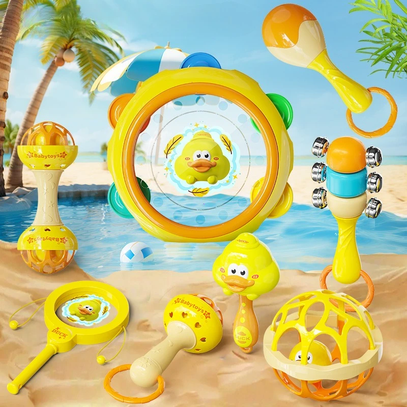 New Baby Rattles 0 12 Months Baby Educational Toys Shaker Grab Spin Set Sensory Educational Newborn Gift for Infant Boy Girls - 5