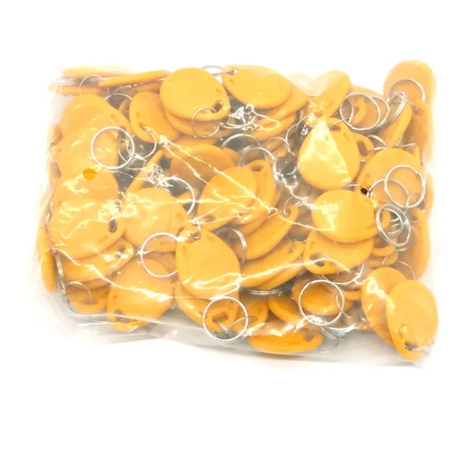 100pcs 125Khz RFID Tag Proximity Keyfobs Ring Access Control Card 11 Colour for Access Control Time Attendance Read-only 3