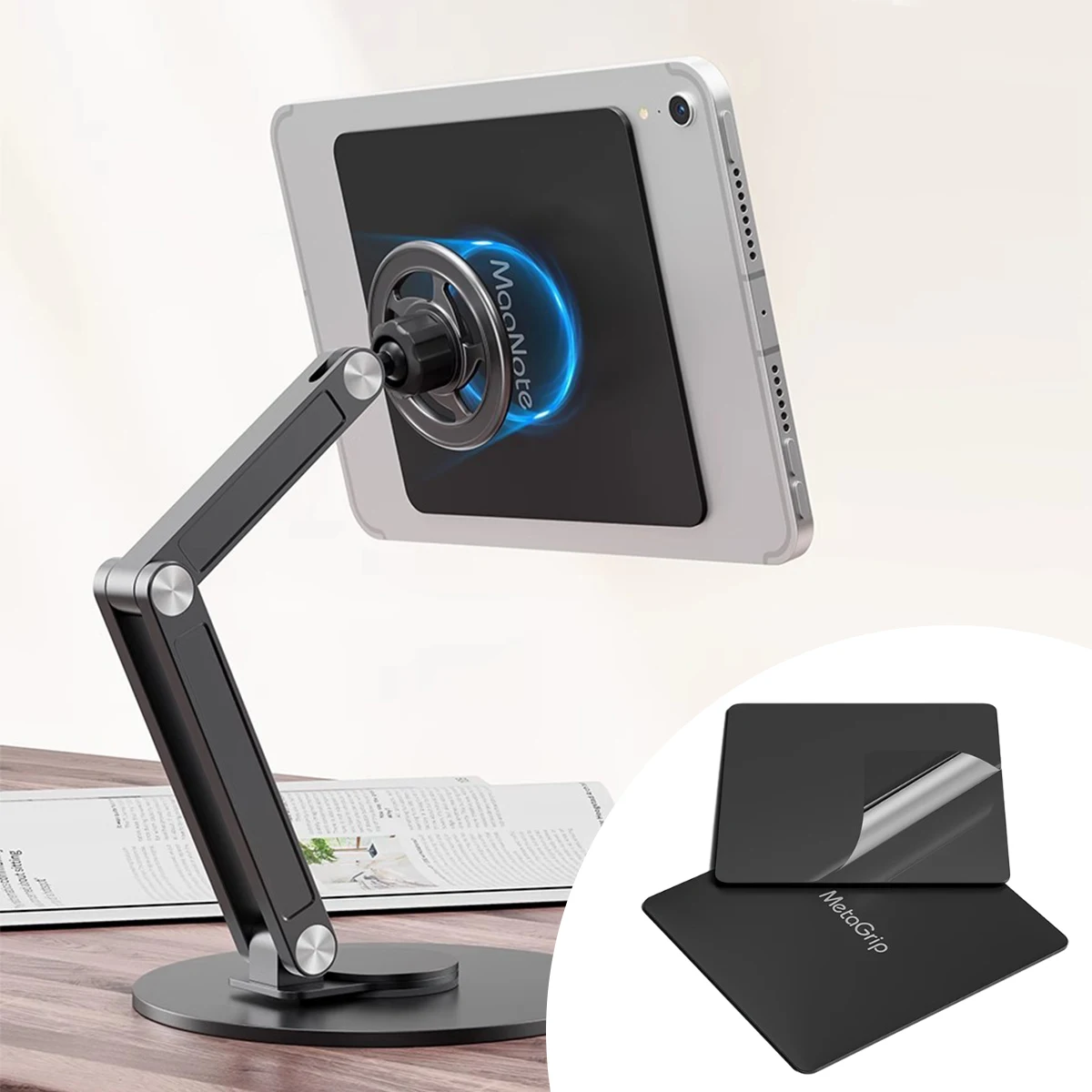 Ultra-Thin Magnetic Tablet Holder with Strong Adhesive