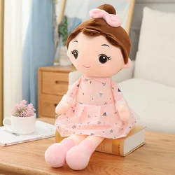 Adorable 45cm Angel Girl Plush Doll in Elegant Dress - Perfect Soft Toy Gift - 60CM (Pink)