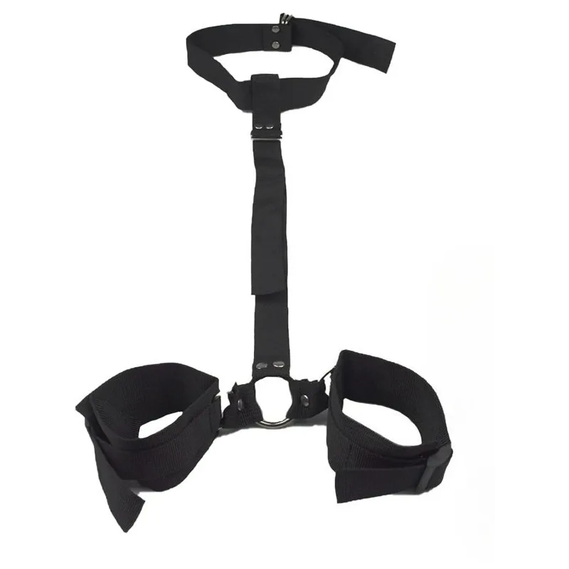 Set bondage regolabile in nylon nero per uomo e donna_voghion.com