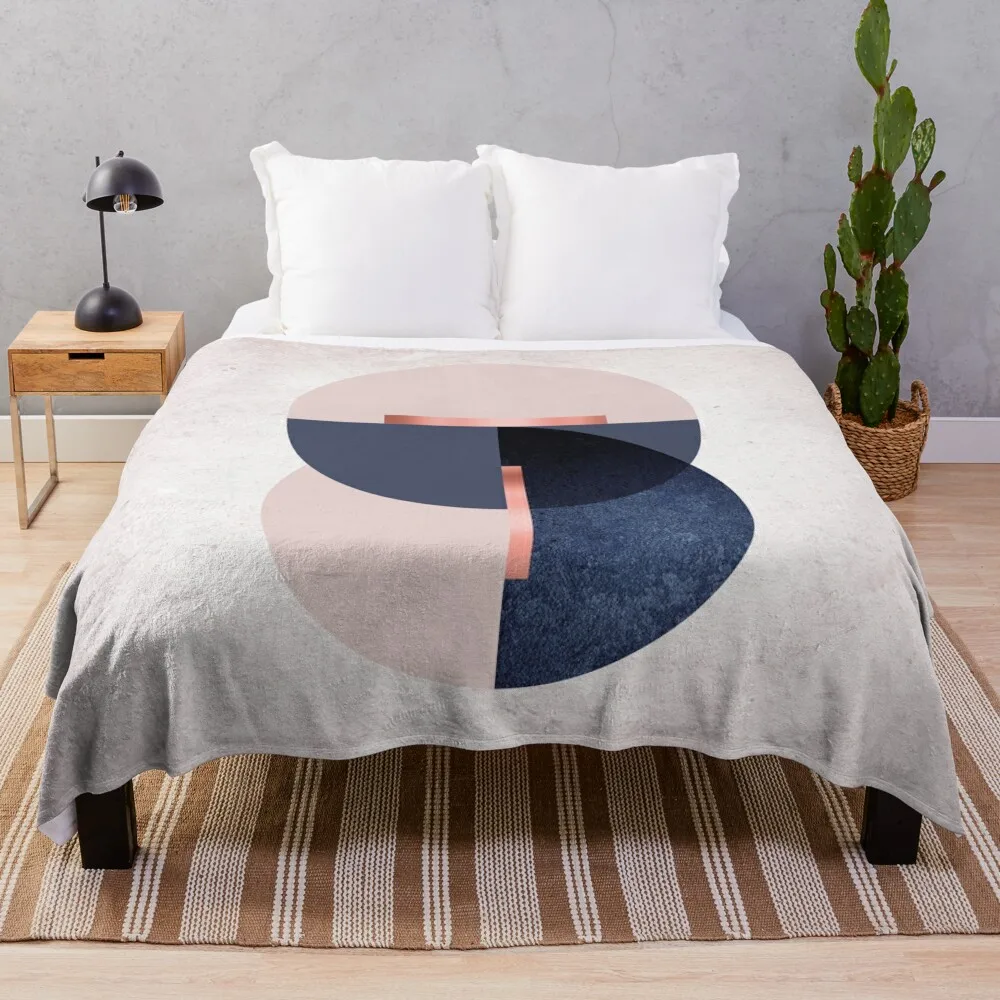 

Geometric Circles Throw Blanket Quilt Blanket Extra Large Throw Blanket