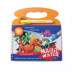 Enchanting Reusable Water Painting Book for Early Childhood Creativity (Dinosaur)