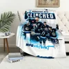 H-Hockey Warm Soft Plush Nap Blankets Sofa rug W-WinnipegS for Living Room J-jets Office Bedroom Home Travel Kid Gifts Flannel 3