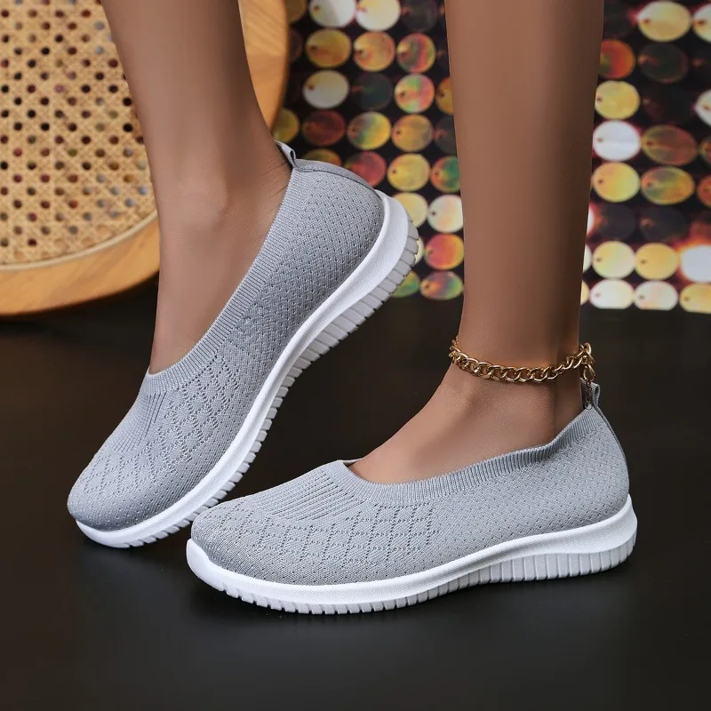 

Новинка 2024, летняя удобная женская дышащая сетчатая повседневная спортивная обувь большого размера, женская обувь