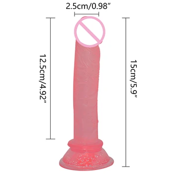 Crystal Dildos Artificial Realistic Penis Adult Sex Toys for Women Lesbian Vagina Anal Stimulator Strap On Dildos and Harness 3