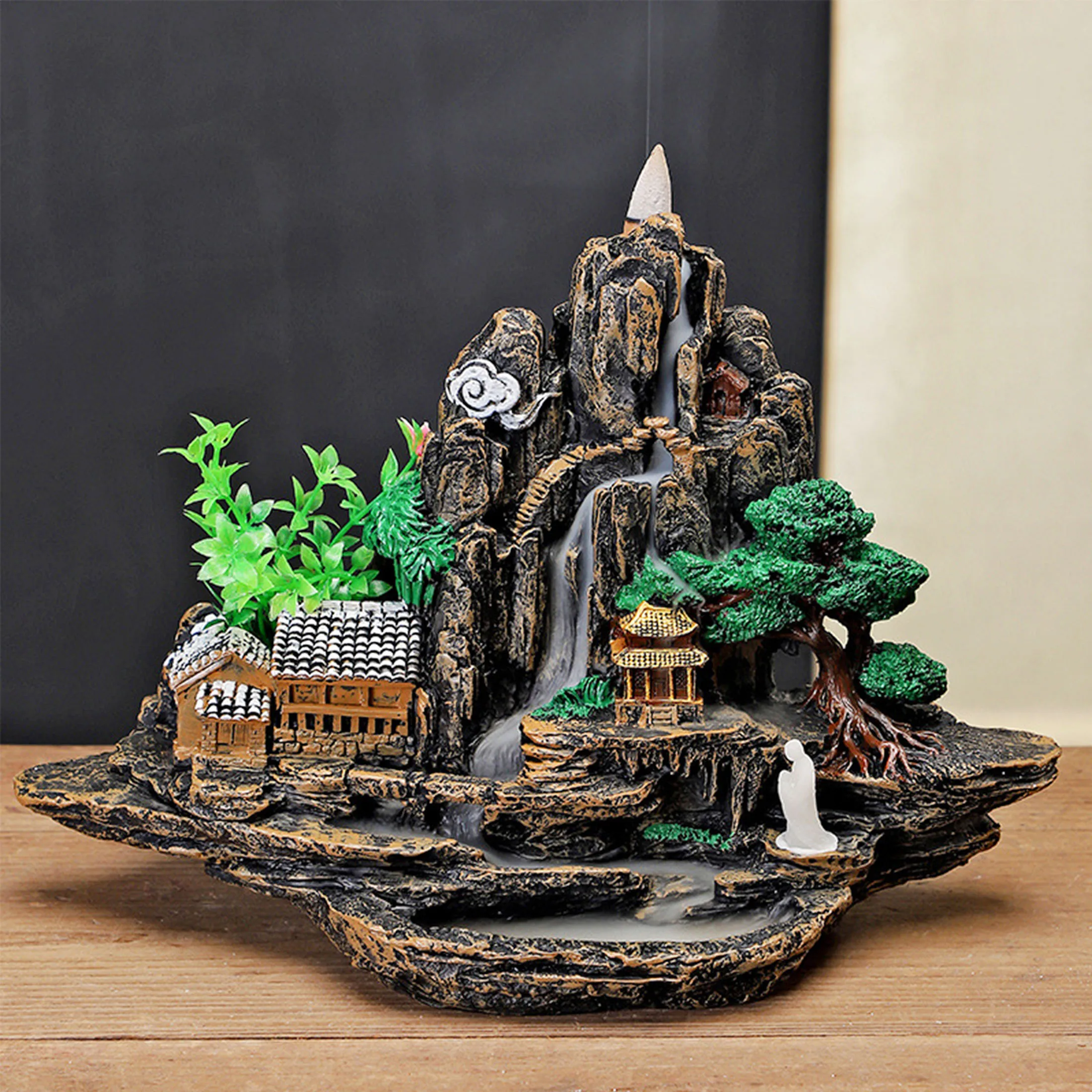 1 조각 수지 리플로우 가능한 복숭아 원더 랜드 향 홀더 향 버너, 침실 거실 커..