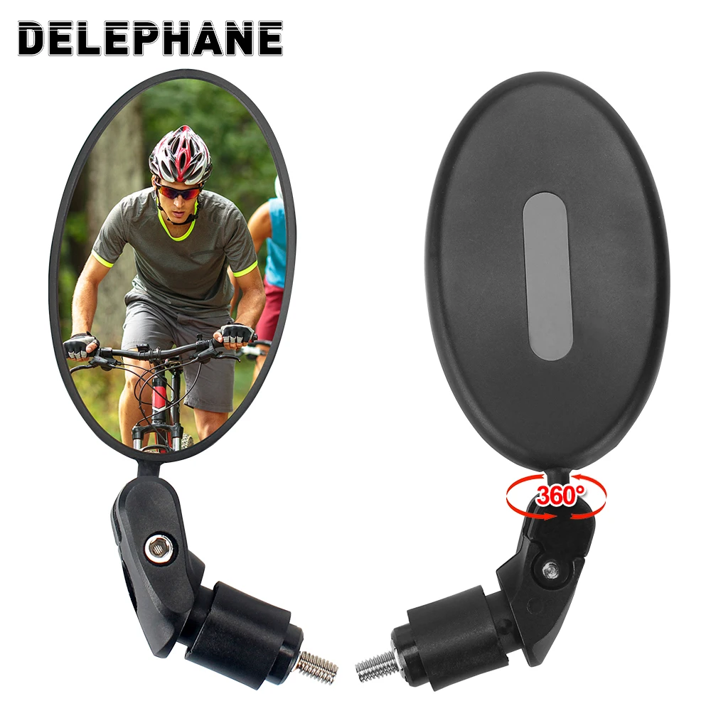 

Bicycle Handlebar Rear View Mirror 360° Rotation Adjustable Bicycle Rearview Mirror Universal HD Cycling Mirror Bike Accessories