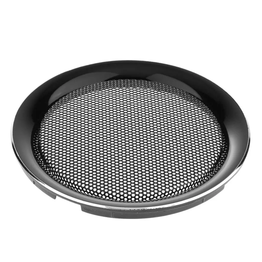 6.5 Inch Speaker Grills Cover Case for Speaker Mounting Home Audio DIY 177mm Outer Diameter Black