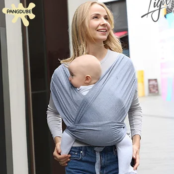 PANGDUBE 1pc Baby Wrap Sling Cotton Carrier for Baby 0-36 Months Newborn Kangaroo Sling 1