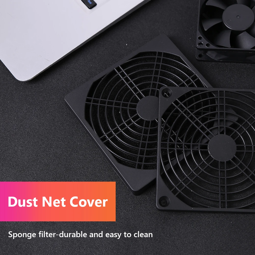 5PCS ABS Plastic Dustproof Grills Filter 60mm 80mm 90mm 120mm PC Case Cooling Fan Dust Filters For Desktop Computer Case Chassis