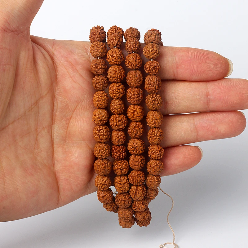 108 Vajra Bodhi Rudraksha for Making Jewelry 5/7/9mm Meditation Prayer Tibetan Buddhism Beads for Necklace Bracelets Accessories