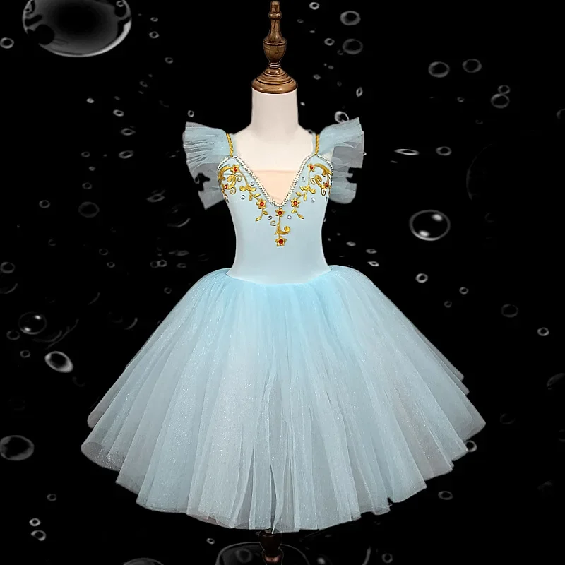 الصيف فتاة فستان الباليه توتو الاطفال ملابس الأطفال يوم Vestidos ملابس رقص الفتيات فساتين غير رسمية ثياب الباليه الزي