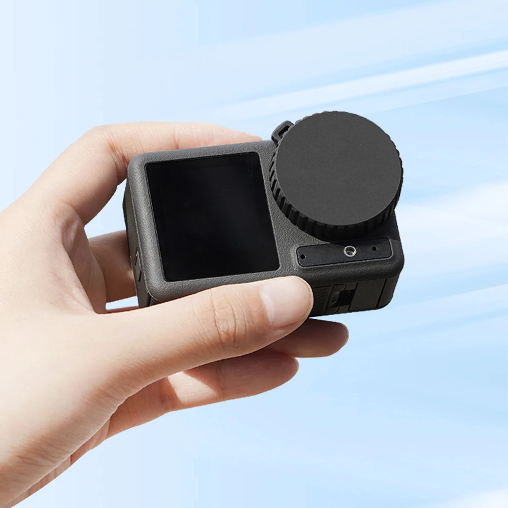 TPU Lens Cover for DJI Osmo Action 4/Action 3 Camera Lens Protective Cover Shockproof Lens Protector Anti-Stain Lens Cap Cover