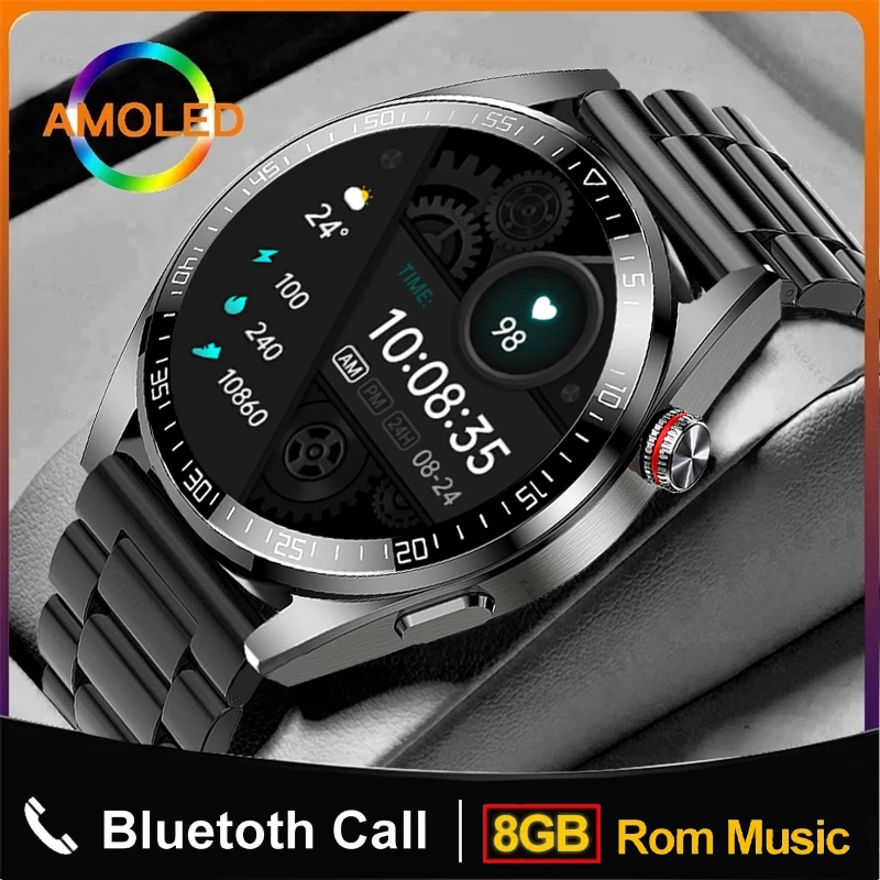 Tanio Nowy 454*454 ekran AMOLED Smartwatch Bluetooth Call
