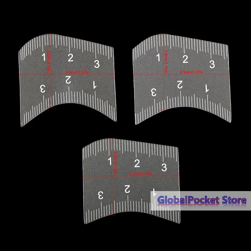 Set di 3 Righelli per Mappatura Labbra, Strumento per Modellare le Labbra in 1 Minuto, Stencil per Microblading e Trucco Permanente - immagine 6