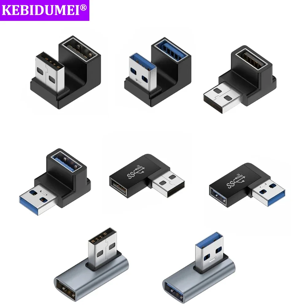 Usb adapter usb 3 0 extension adapter 90 degree right angle otg adapter
