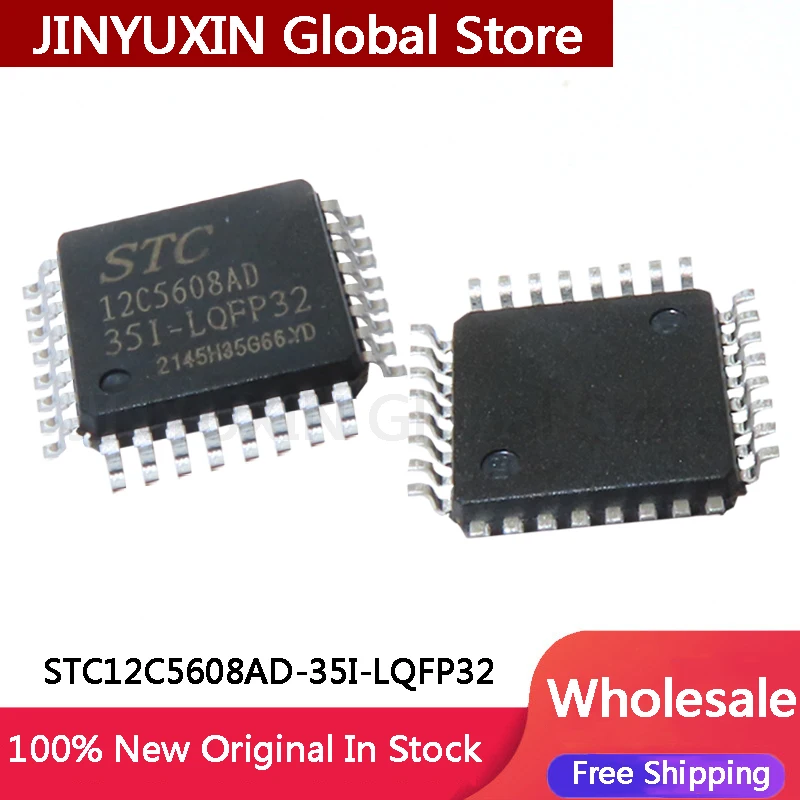 5-20Pcs-STC12C5608AD-35I-LQFP32-12C5608AD-STC12C5608AD-35I-LQFP-32-IC ...