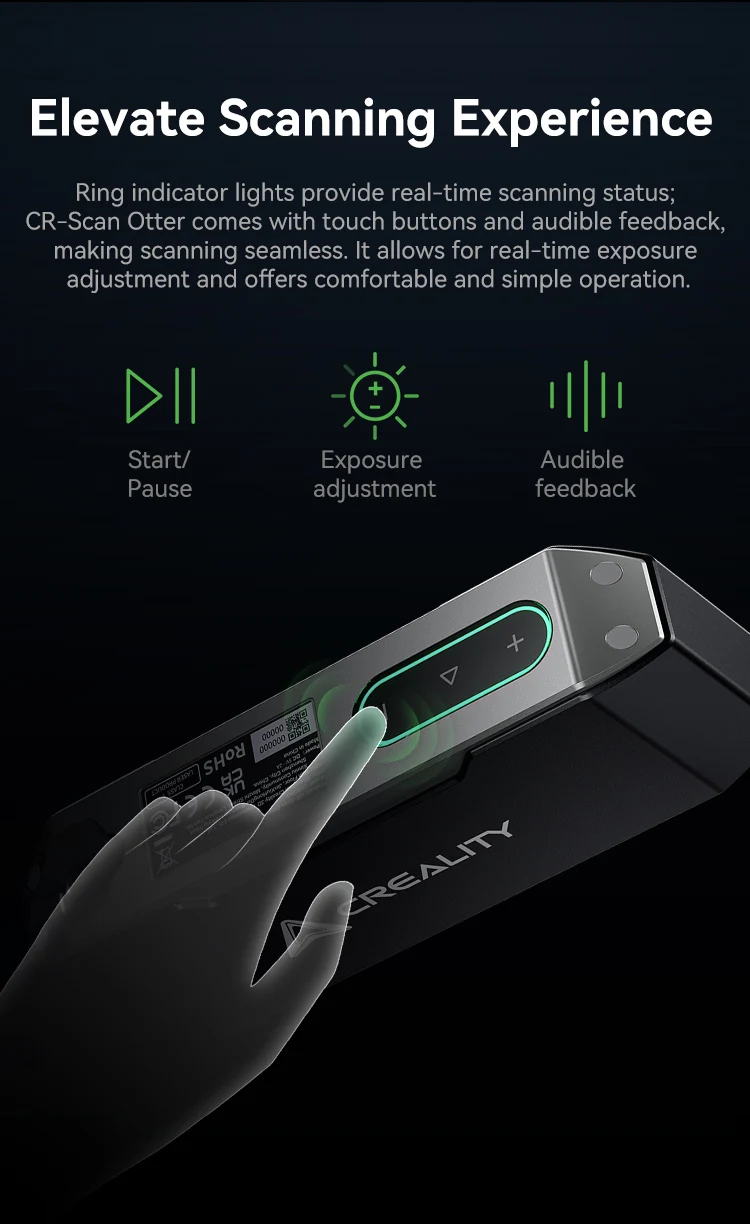 【ほぼ新品】Creality CR-Scan Otter 3Dスキャナー Creality 3D Scanner, CR-Scan Otter for 3D Printing with 8