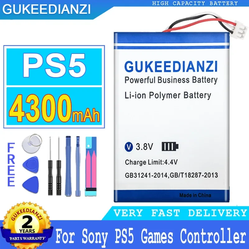 Gukeedianzi-Ps5 Per Controller Maniglia Controller Di Gioco Dualsense, Batteria Da 4300Mah, Lip1708