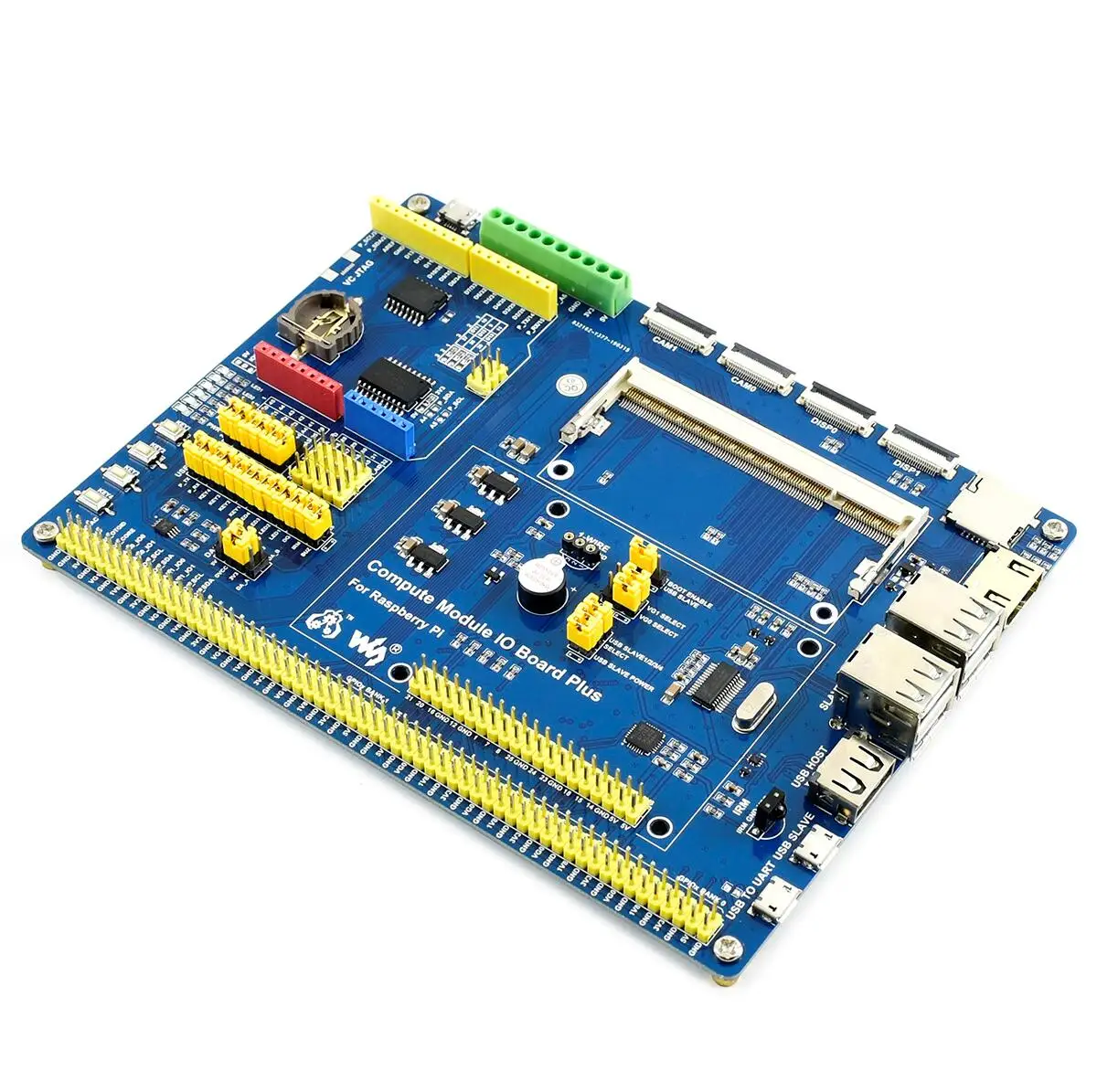Waveshare Compute Module Development Io Board Plus Onboard Rtc For Raspberry Pi Cm3 / Cm3L / Cm3+ / Cm3+L