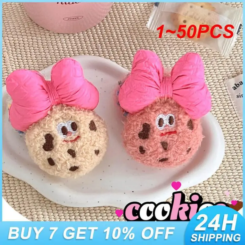 

1~50PCS Plush Hair Rope Comfortable High Elasticity Difficult To Open The Line Bow Hair Rope Cute Not Easy To Fall Off