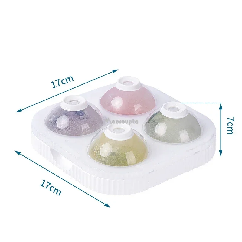 Description Picture 3 of itemSilicone Ice Ball Maker Large 6.5cm 3D Big Round Sphere High Balls Ice Shape Cube Mold Tray for Whiskey Cocktail Bar Tools
