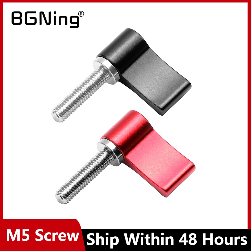 BGNing CNC M4 M5 M6*12mm 17mm 20mm Adjustable Hand Screw Tight Lock Screws for DSLR Camera 15mm