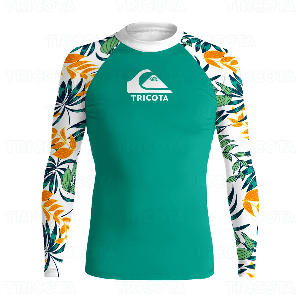 

Surf Shirt Rash Guard Uv Protection Swimwear Men Long Sleeve Rashguard Swimsuit UPF 50+ Tight Diving Surfing Clothing Beach Wear