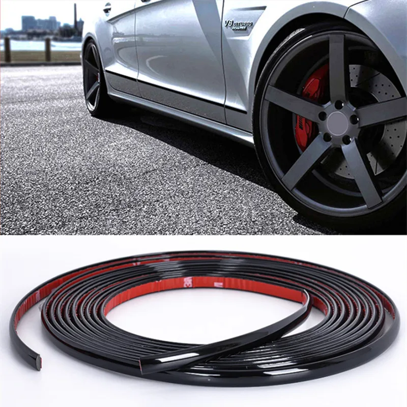 Bandes Décoratives Carbone Noir Autocollantes - 5 Mètres - Pour Voiture/moto Tuning - PVC, Neuf