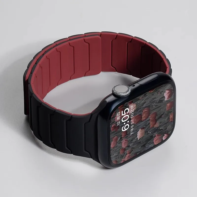 Magnetic Silicone Apple Watch Band Replacement Strap