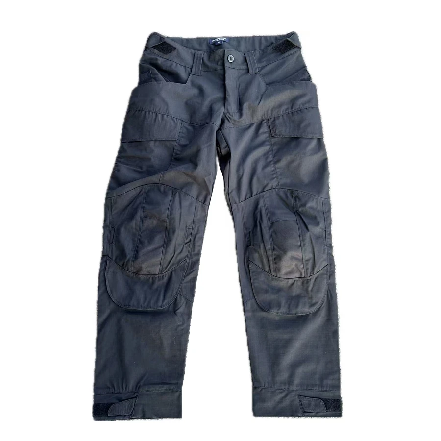 Pantalon tactique noir Tom résistant déchirures - Entraînement pêche sport outdoor AR training