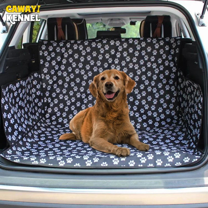 Tradineur - Funda para maletero de coche para mascotas, 100% poliéster,  cubierta, protector de asiento, perros, fácil de instala