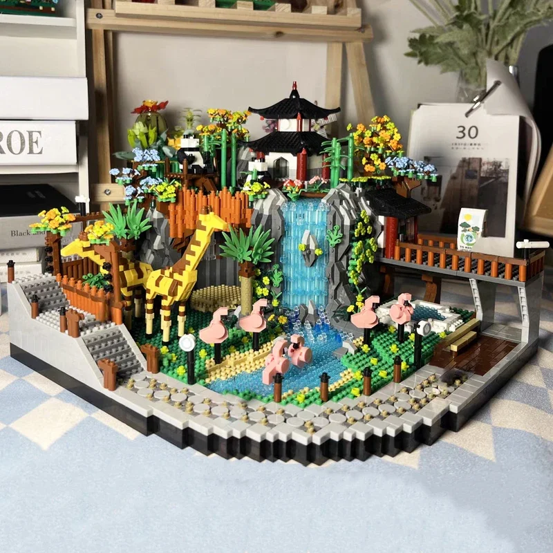 LHCX 822 World Architecture Waterfall Zoo Animal Park Panda