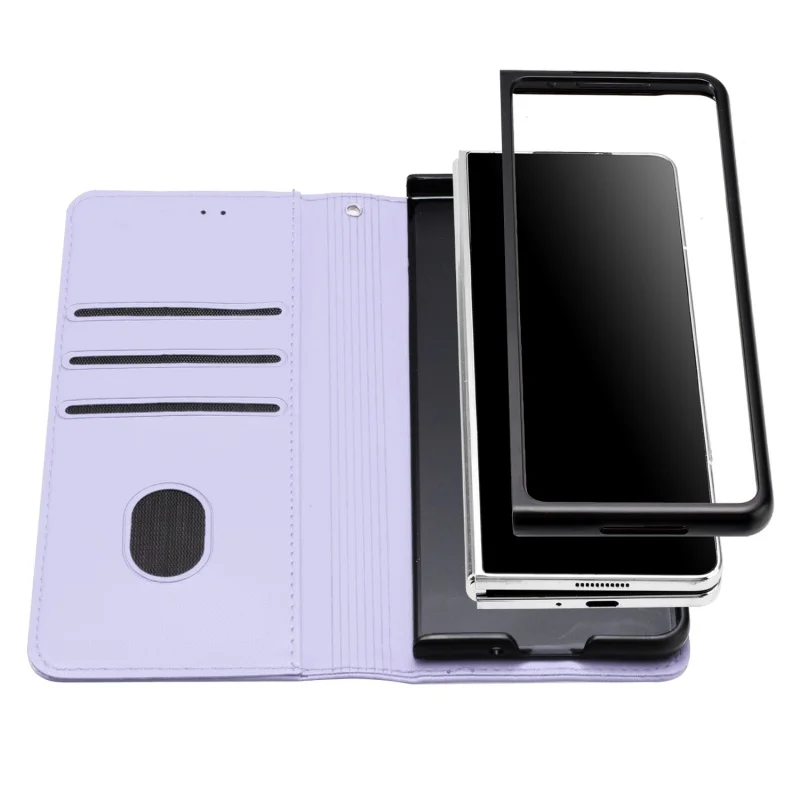 Luxury Magnetic Leather Wallet Card Phone Case for Samsung Galaxy Z Fold 6 5 4 3 Fold6 Fold5 Flip Purse Holder Cover Back Bag | Gaffar India