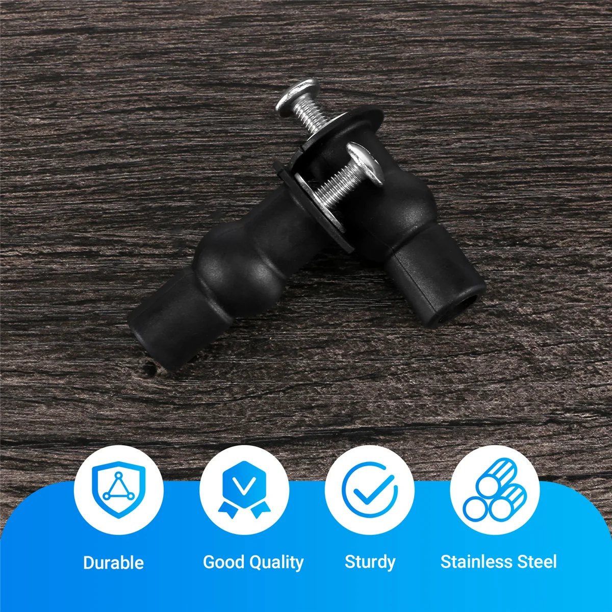 Toilet Seat TOP FIX Seat Hinge Hole Fixings Well Nut Screw Rubber Back to Wall Pair 4