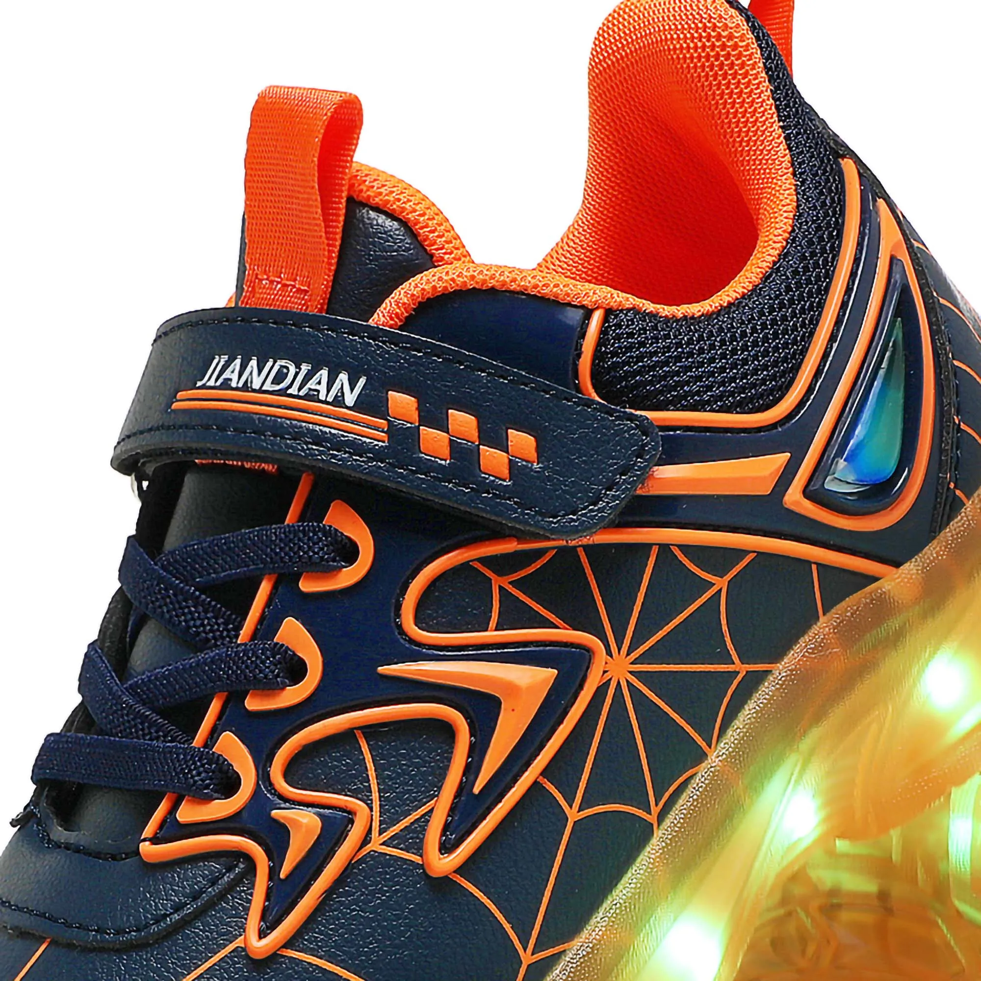 YUNICUS LED Light Shoes Children's Shoes Children's Flyknit Sneakers Boys USB Charging Luminous