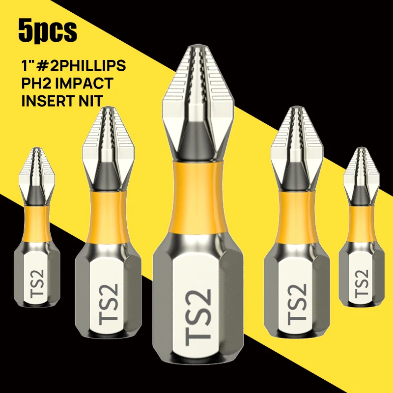 20pcs PH2 강력한 자기 코일 전기 스크루 드라이버 크로스 헤드 전기 스크루 드라이버, 고경도 핸드 전기
