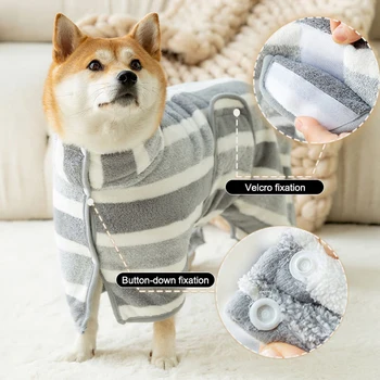 Absorbent Pet Bathrobe Towel 1
